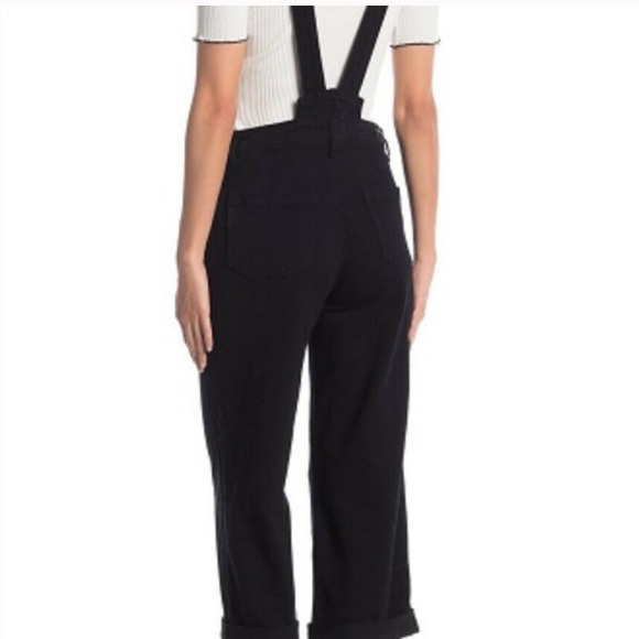 PAIGE Nellie Black Denim Overalls NWOT - Picture 11 of 14